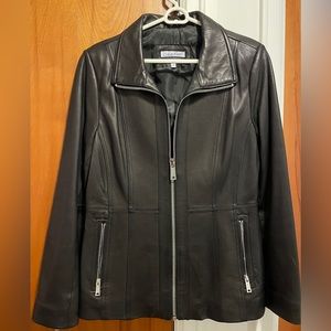 Calvin Klein Women’s Black Leather Jacket